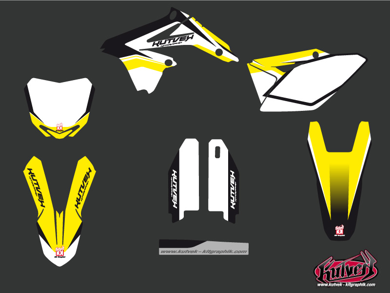 Kit de décoration moto cross Assault Suzuki 450 RMZ KUTVEK - vue 2