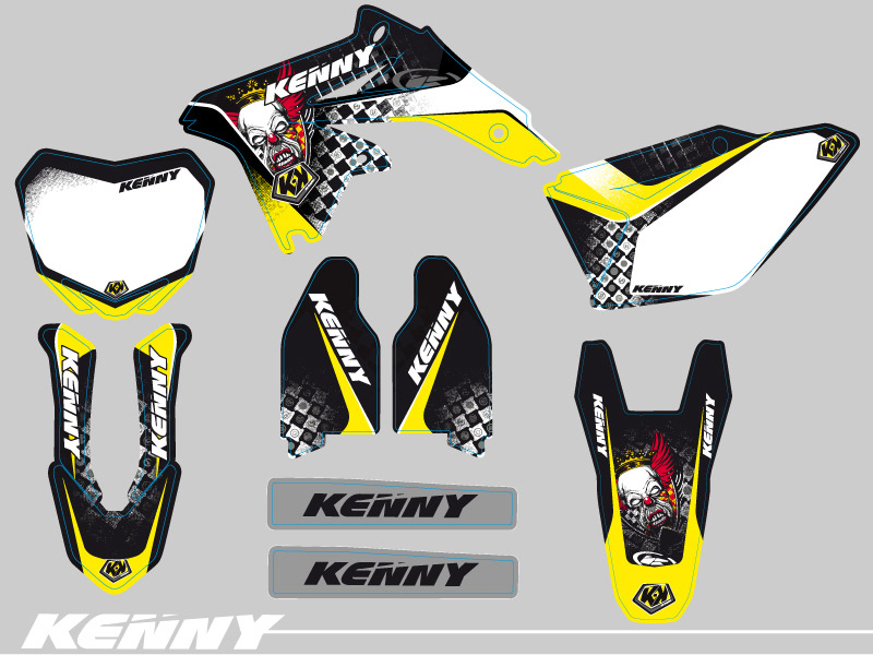 Kit de décoration moto-cross Kenny Suzuki 450 RMZ KUTVEK - vue 2