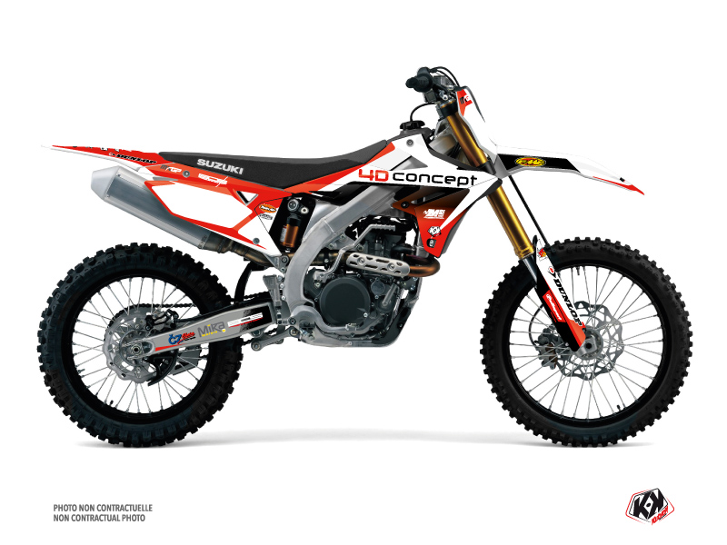 Kit Décoration Moto Cross Replica BOS Suzuki 450 RMZ KUTVEK