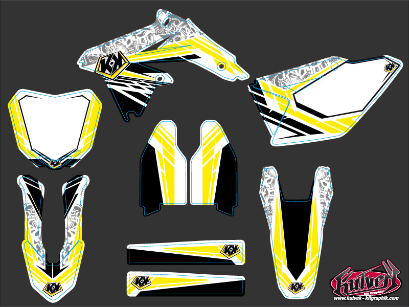 Kit déco moto cross Spirit Suzuki 450 RMZ KUTVEK - vue 2