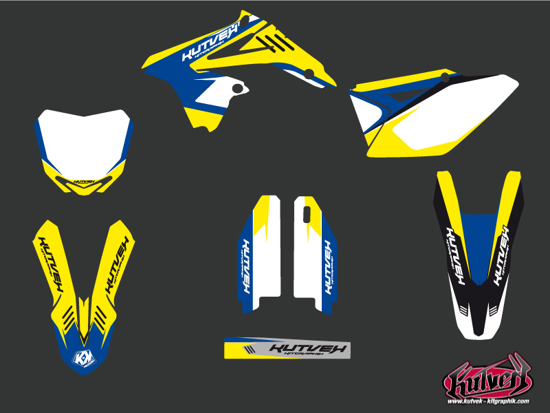 Kit décoration moto cross Chrono Suzuki 450 RMZ KUTVEK - vue 2