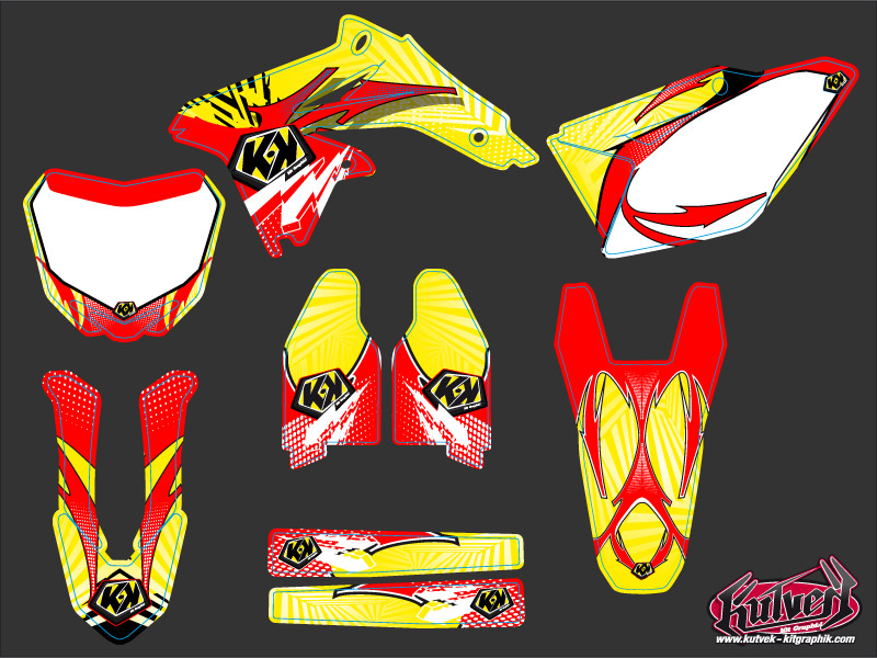 Kit décoration moto cross graff Suzuki 450 RMZ KUTVEK - vue 2