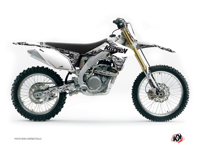 Kit de décoration Kutvek Predator Suzuki 450 RMZ blanc