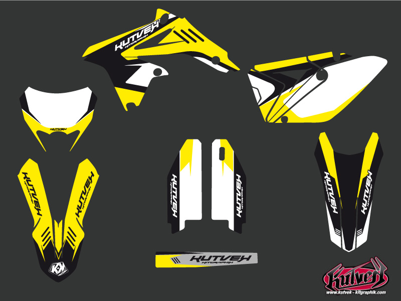 Kit Décoration Moto Cross Chrono Suzuki 450 RMX Noir KUTVEK - vue 2