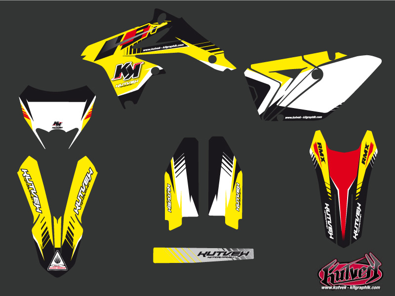 Kit Décoration Moto Cross Suzuki RMX 450 Noir KUTVEK - vue 2