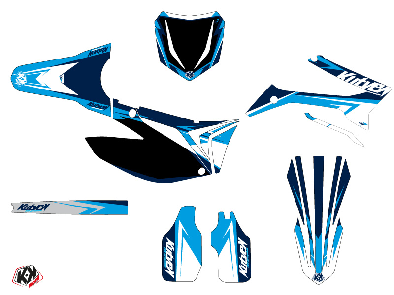 Kit Décoration Moto Cross Stage TM MX 125 Bleu KUTVEK - vue 2