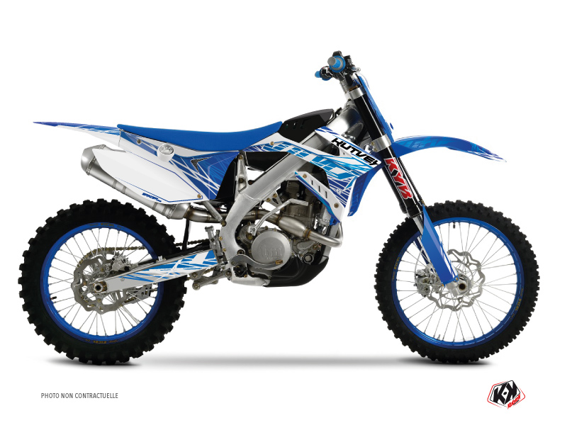 Kit Plastiques Deco Moto Cross Eraser TM MX 300 Bleu KUTVEK