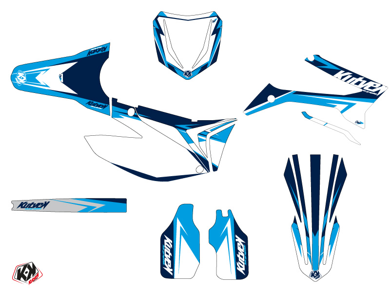Kit décoration motocross Stage TM MX 300 bleu KUTVEK - vue 2