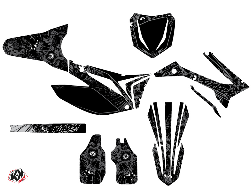 Kit de décoration Moto cross Zombies Dark TM MX 300 Noir - vue 2