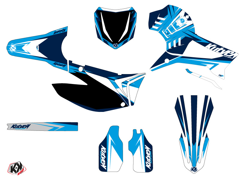 Kit Décoration Moto Cross Stage TM MX 250 FI Bleu KUTVEK - vue 2