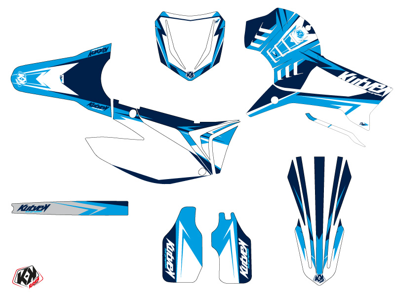 Kit Déco Moto Cross Stage TM MX 450 FI Bleu - vue 2