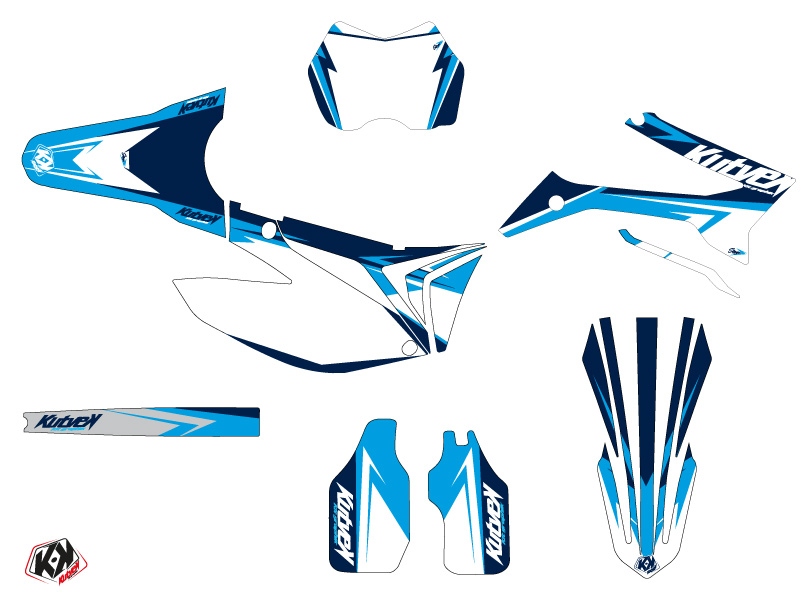 Kit Décoration Moto Cross Stage TM EN 250 Bleu KUTVEK - vue 2