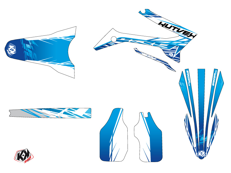 Kit plastiques déco Kutvek Eraser TM EN 250 FI Bleu Light - vue 2