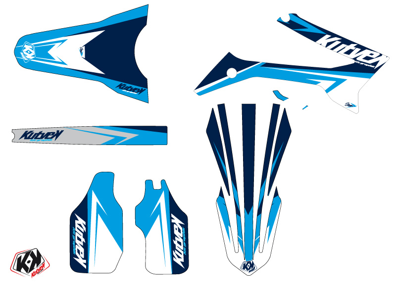 Kit plastiques moto-cross KUTVEK Stage TM EN 450 FI Bleu Light - vue 2