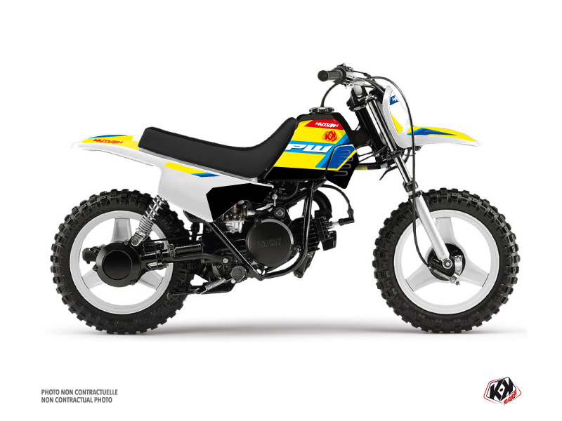 Kit Déco Moto-cross US Style Yamaha PW 50 Jaune KUTVEK
