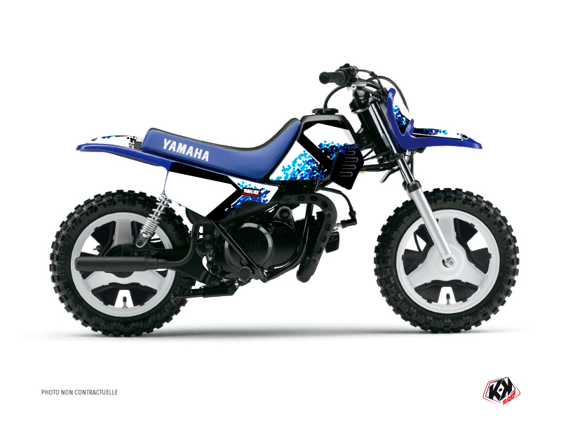 Kit Déco Moto Cross Hangtown Yamaha PW 50 Bleu KUTVEK