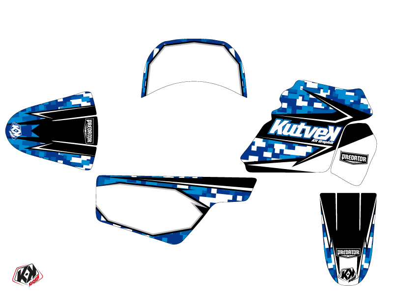 Kit déco moto cross Predator Yamaha PW 50 KUTVEK - vue 2