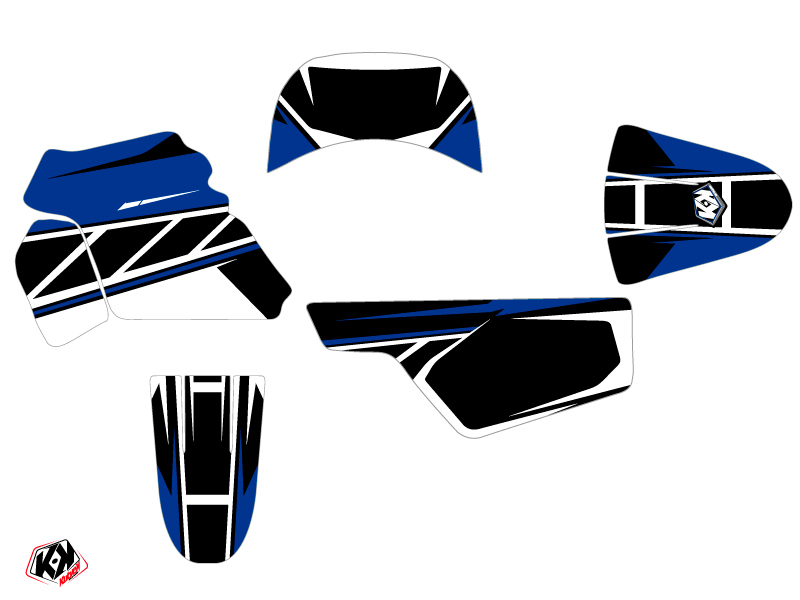 Kit Décoration Moto-Cross Réplica Yamaha PW 50 Bleu KUTVEK - vue 2