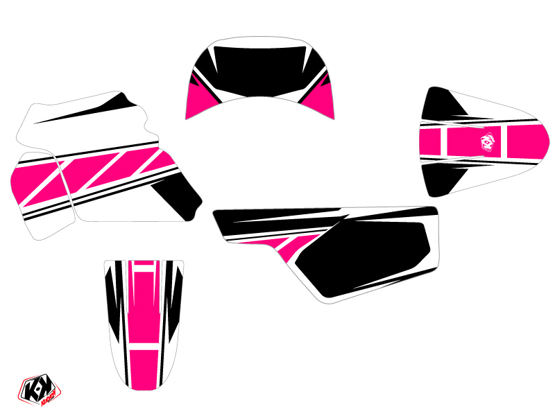Kit décoration motocross replica Yamaha PW 50 rose KUTVEK - vue 2