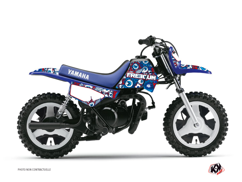 Kit de décoration Freegun Eyed Kutvek pour Yamaha PW 50 rouge
