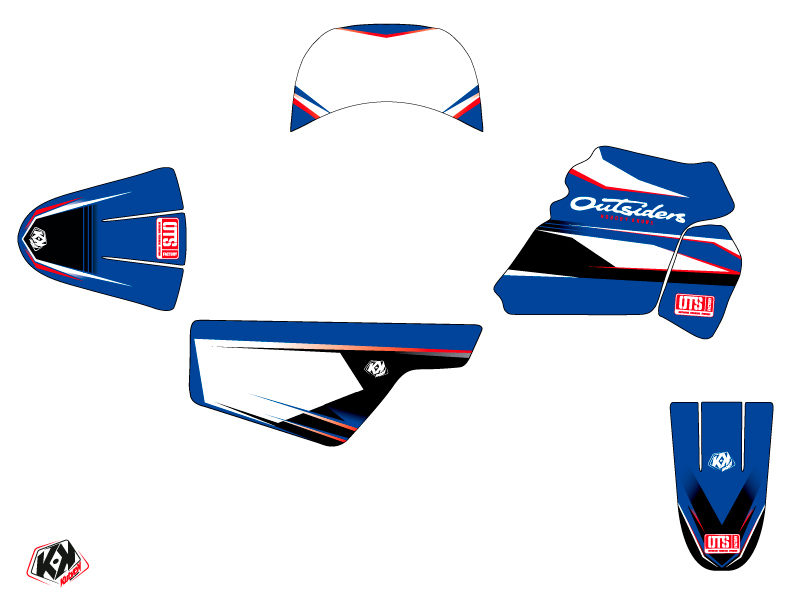 Kit Décoration Moto-Cross Replica Outsiders OTS Yamaha PW 50 2018 - vue 2