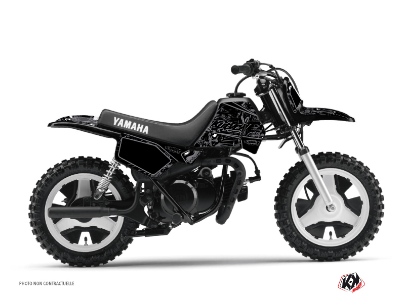 Kit décoration motocross Zombies Dark Yamaha PW 50 noir KUTVEK