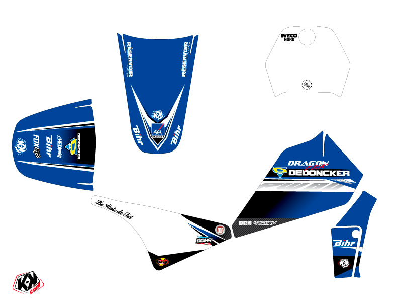 Kit décoration moto cross replica Potisek Yamaha PW 80 2018 KUTVEK - vue 2