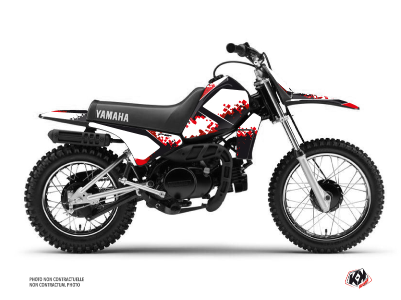 Kit Plastiques Deco Moto Cross Hangtown Yamaha PW 80 Rouge