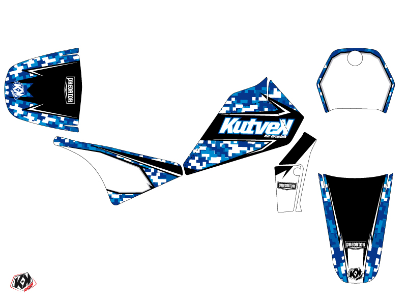 Kit plastiques Predator KUTVEK Yamaha PW 80 Bleu - vue 2