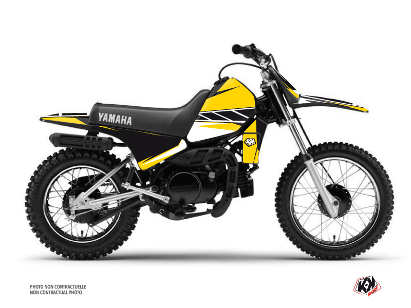 Kit Décoration Moto-Cross Replica Yamaha PW 80 Jaune KUTVEK