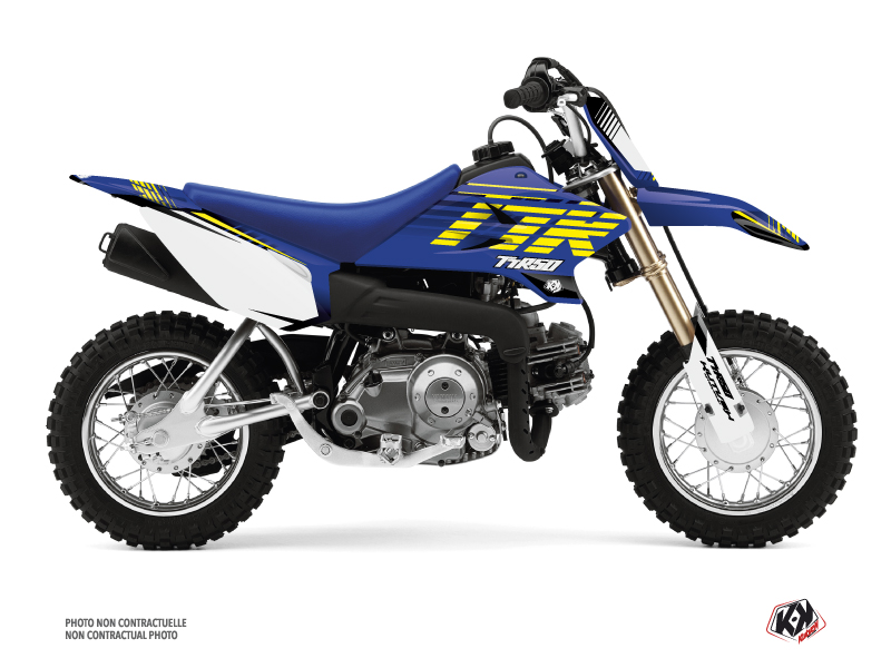 Kit Décoration Moto Cross Flow Yamaha TTR 50 Jaune KUTVEK