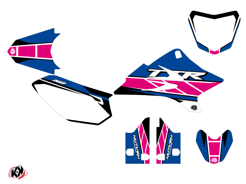 Kit Déco Moto Cross Replica Yamaha TTR 50 Rose KUTVEK - vue 2