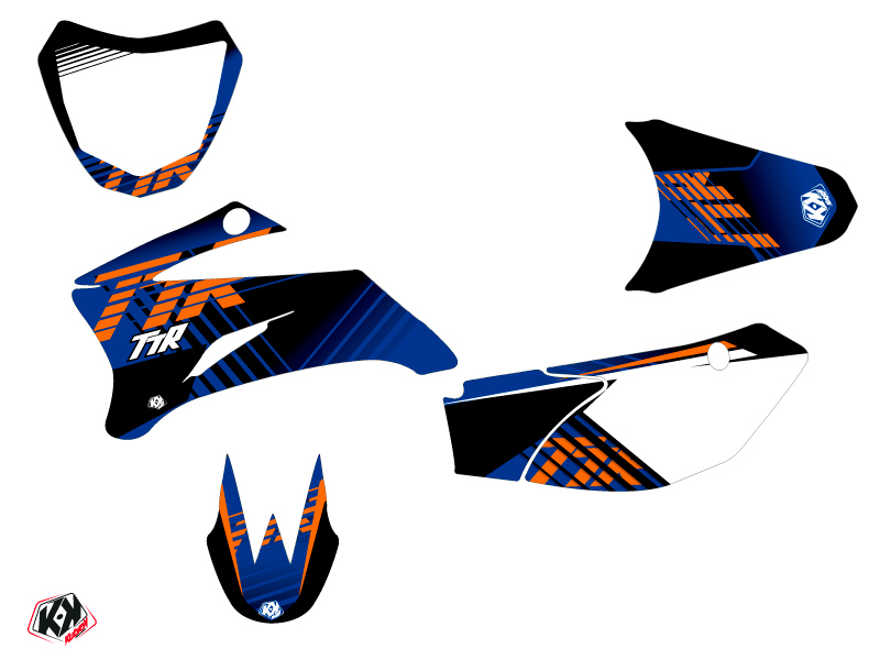 Kit Déco Moto-Cross Flow Yamaha TTR 110 Orange KUTVEK - vue 2