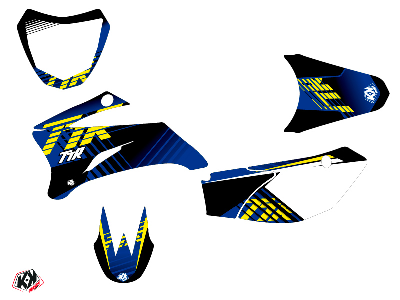 Kit décoration moto-cross Flow Yamaha TTR 110 Jaune KUTVEK - vue 2