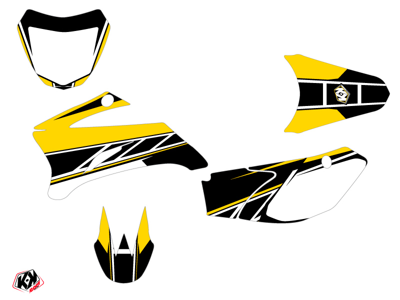 Kit Décoration Moto Cross Replica Yamaha TTR 110 Jaune KUTVEK - vue 2