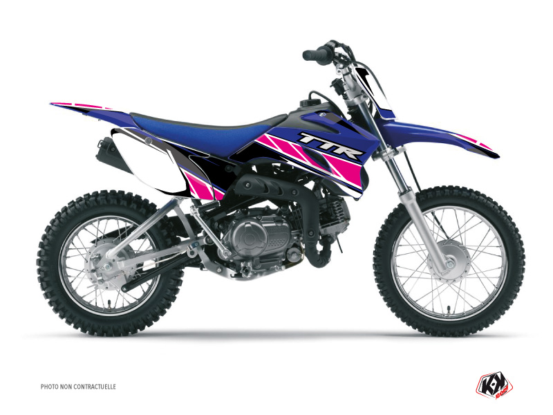 Kit de décoration moto cross replica Yamaha TTR 110 rose KUTVEK