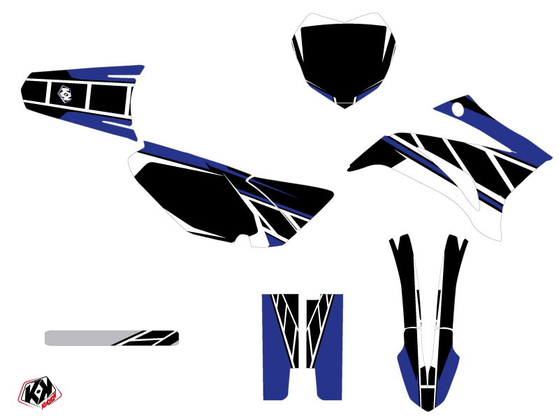 Kit décoration moto cross replica Yamaha TTR 125 bleu KUTVEK - vue 2