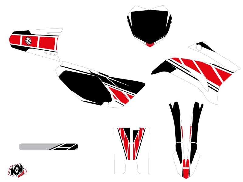 Kit déco moto-cross Replica Yamaha TTR 125 Rouge KUTVEK - vue 2