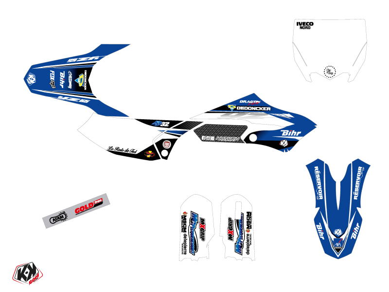 Kit Plastiques Déco Moto Cross Replica Potisek Yamaha 65 YZ 2018 Kutvek - vue 2