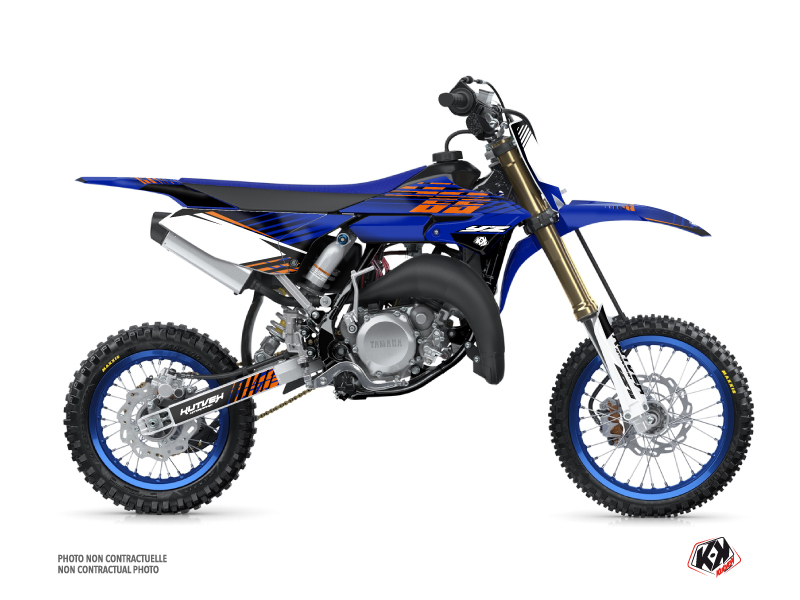 Kit de décoration motocross Flow Yamaha 65 YZ orange KUTVEK