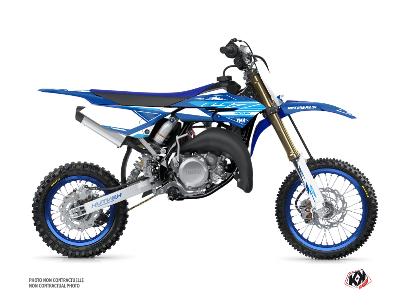 Kit Déco Moto Cross Outline Yamaha 65 YZ Bleu KUTVEK