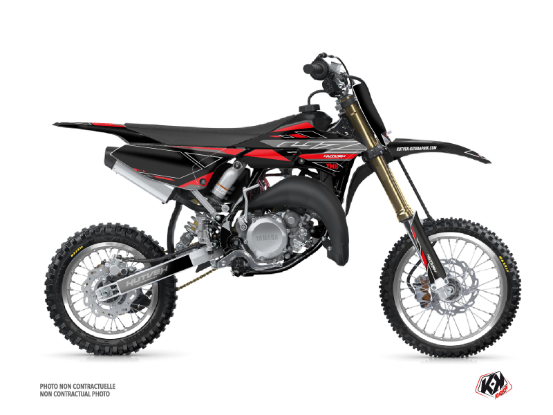 Kit Décoration Moto Cross Outline Yamaha 65 YZ Rouge KUTVEK