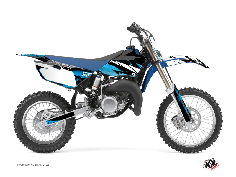 Kit Déco Moto Cross Techno Yamaha 85 YZ Bleu KUTVEK