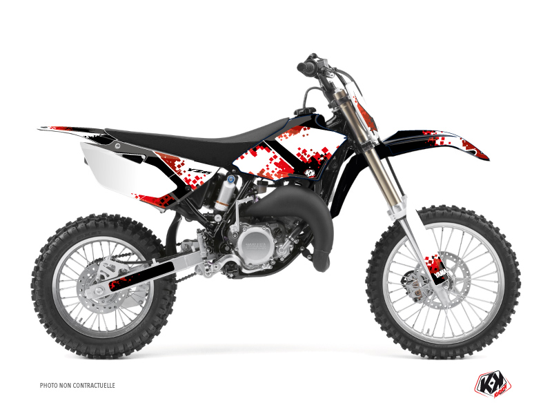 Kit Décoration Moto Cross Hangtown Yamaha 85 YZ Rouge KUTVEK