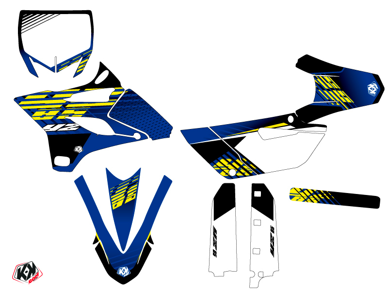 Kit de décoration motocross KUTVEK Flow Yamaha YZ 85 jaune - vue 2