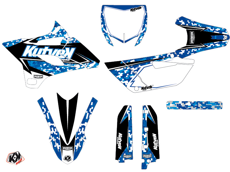 Kit de décoration Kutvek Prédateur Yamaha 85 YZ bleu - vue 2