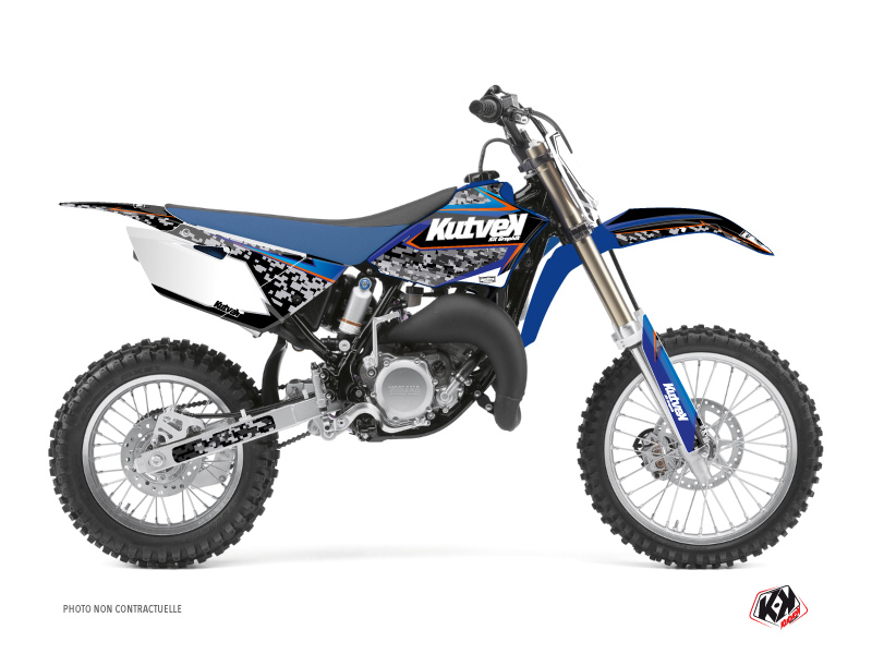 Kit Décor Moto-Cross Prédator Yamaha 85 YZ Noir Bleu KUTVEK