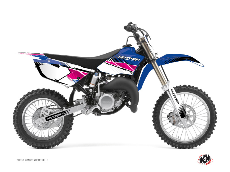 Kit Décoration Moto Cross Stripe Yamaha 85 YZ Rose KUTVEK