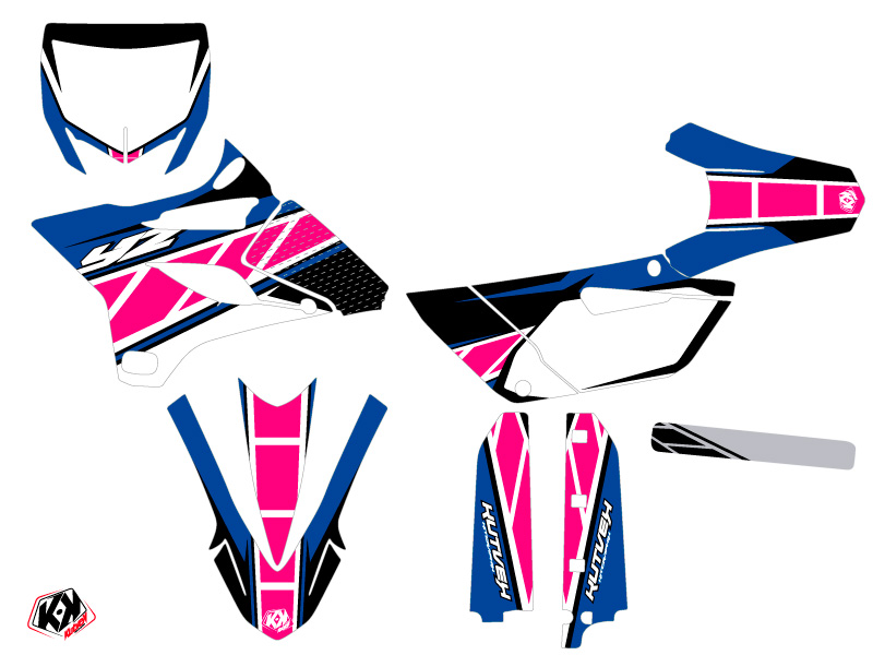 Kit Décoration Moto Cross Replica Yamaha 85 YZ Rose KUTVEK - vue 2