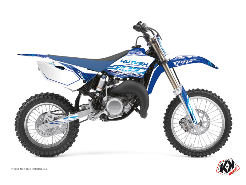 Kit déco moto-cross Eraser Yamaha 85 YZ bleu KUTVEK